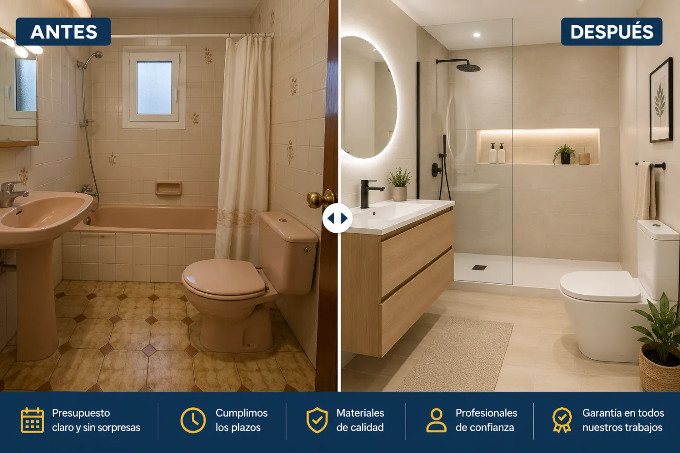 Reformas de baños en Madrid - Manitas & Co